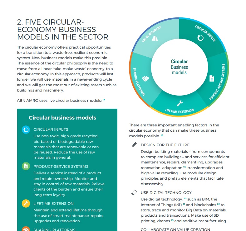 Rapport zoomt in op circulaire businessmodellen en uitdagingen